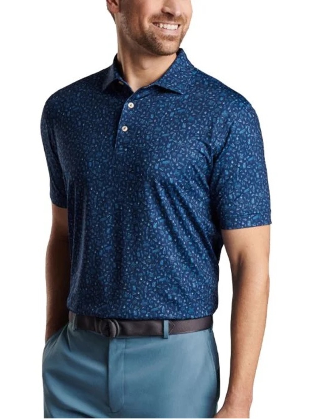 Peter Millar SWAG Golf Summer Comfort Polo XXL MF23EK26S Las Vegas Badlands